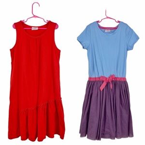 Hanna Andersson Girls Lot of 2 Dresses Tulle 150